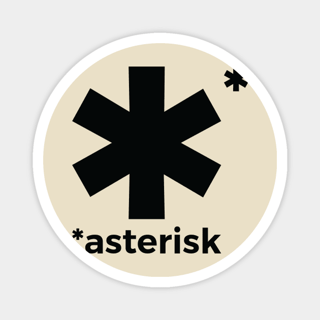 asterisk Magnet by at1102Studio